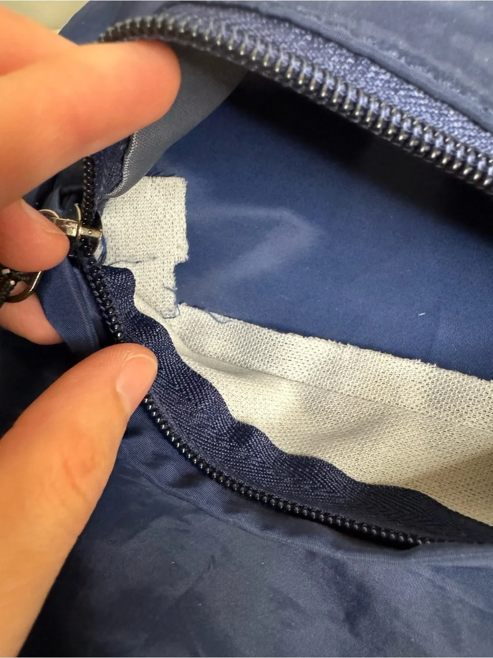 Lululemon Lightweight Nylon Drawstring Backpack Blue Packable Cinch Bag